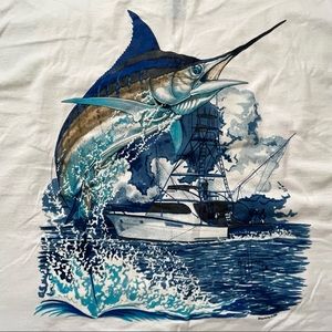 Men's Guy Harvey Fisherman Boat Tee | 2XL